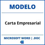 Modelo De Carta Empresarial En Word