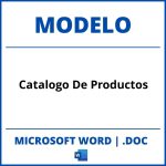 Modelo De Catalogo De Productos En Word