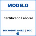 Modelo De Certificado Laboral En Word
