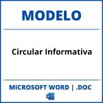 Modelo De Circular Informativa Word