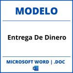 Modelo De Entrega De Dinero Word