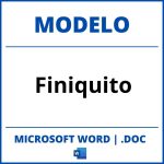 Modelo De Finiquito En Word