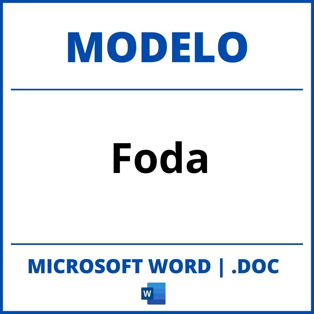 Modelo De Foda En Word