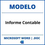 Modelo De Informe Contable En Word