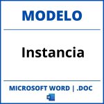 Modelo De Instancia En Word