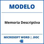 Modelo De Memoria Descriptiva En Word