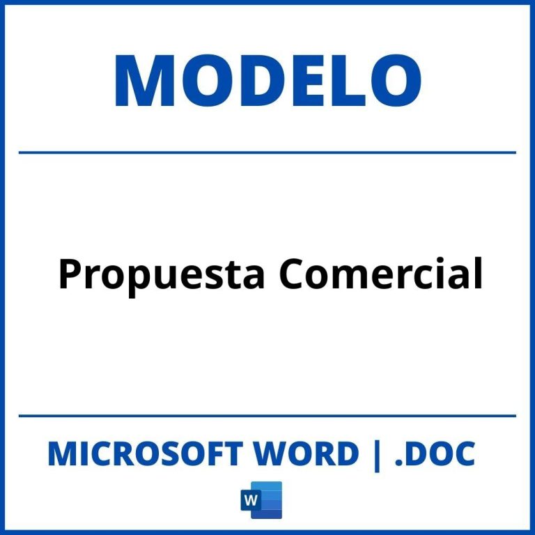 Modelo De Informe Comercial En Word