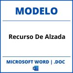 Modelo De Recurso De Reposicion En Word